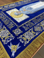 Epitaf al Maicii Domnului pe catifea 165×100cm (broderie ornament, mijloc brodat și cusut manual)