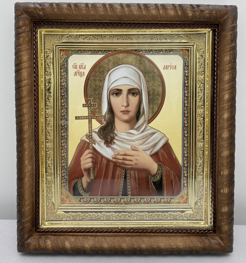 Icoană a Sfintei Mucenițe Larisa 22,5×25,5cm