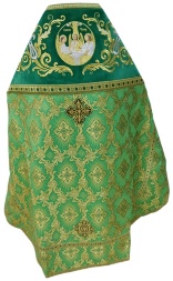 Vesminte preoțești combinate din brocart „Crucea Solară”, cu epitrahil brodat, broderie „Model Nou”