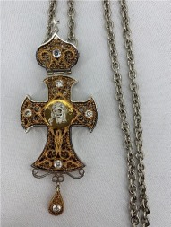 Cruce pectorală, combinată, email