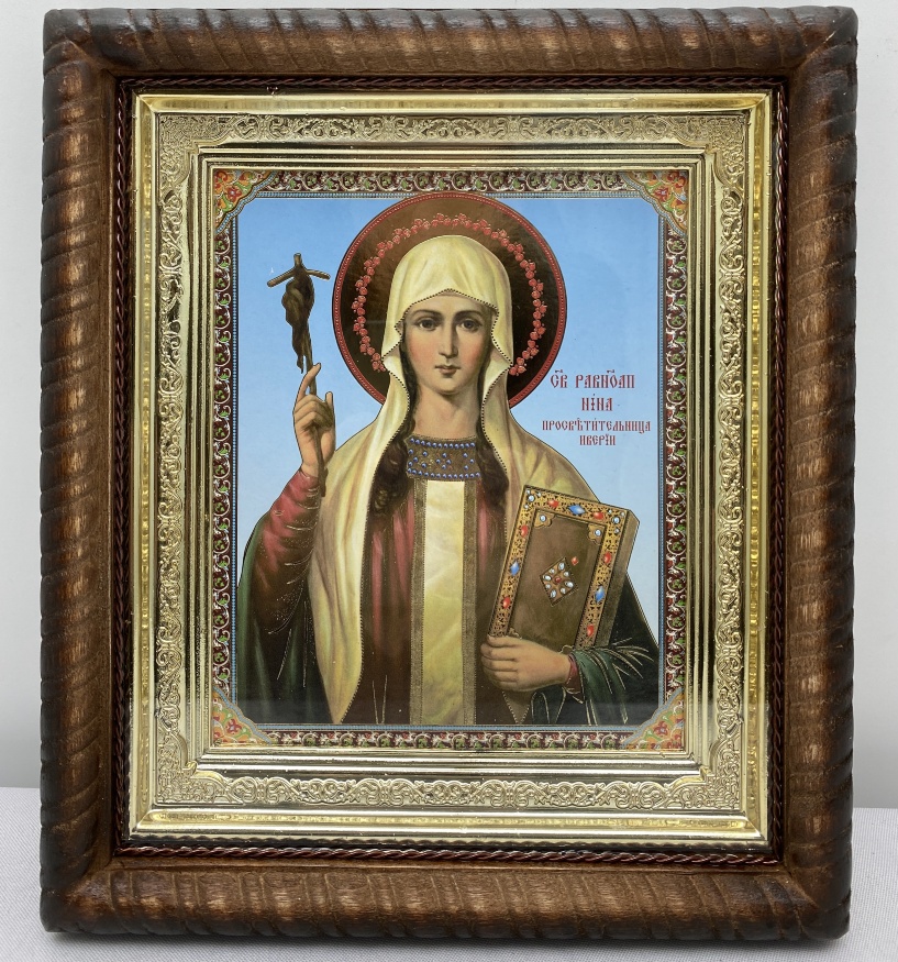 Icoana Sfintei întocmai cu apostolii Nina 22,5x25,5cm