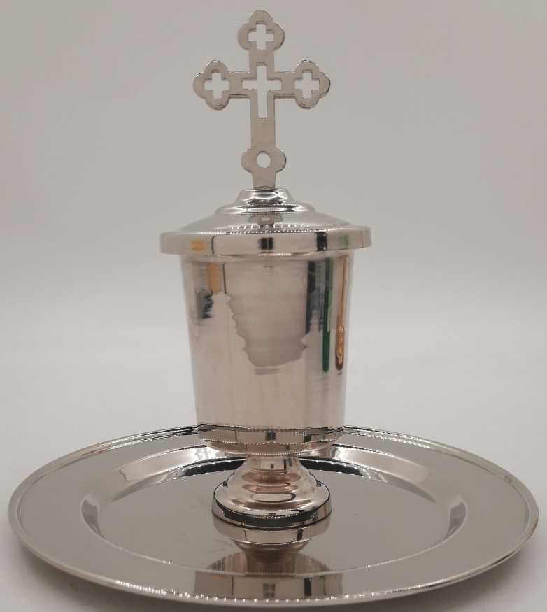 Flacon pentru untdelemn F16 (Nickel, înălțime 14cm)