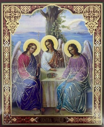 Icoană Sfânta Treime a Vechiului Testament (Z.) 24x20cm