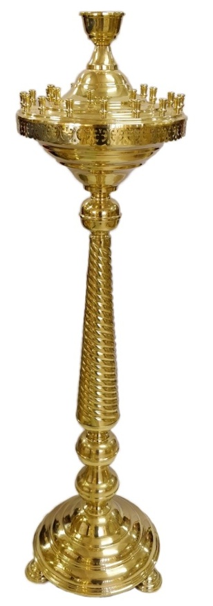 Sfeșnic pentru 24 lumânări No. 2 - 3 - 1 (Sofr., alamă)
