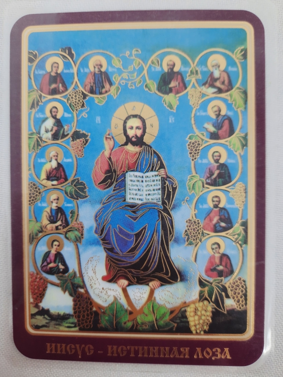 Icoană laminată Hristos Vița cea Adevărată