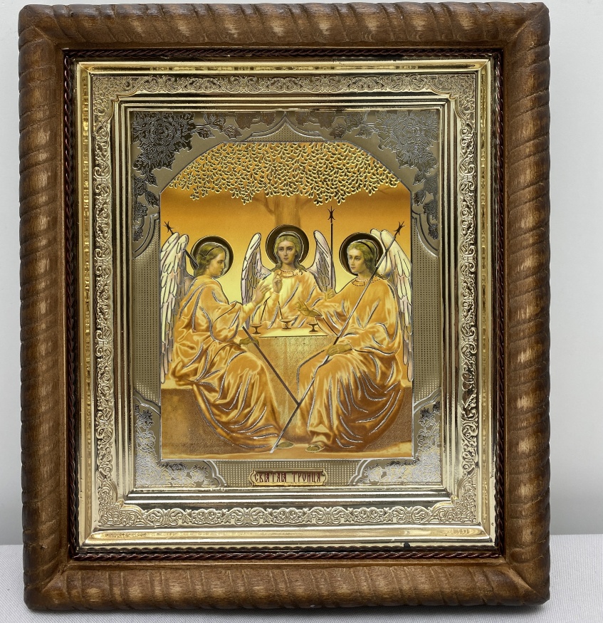 Icoană Sfânta Treime Vechiul Testament (aurită) 22,5x25,5cm