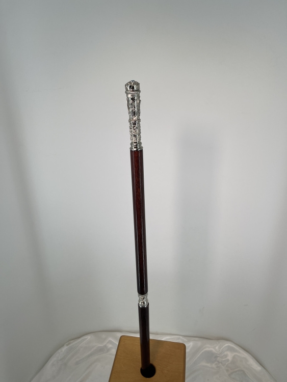 Toiag igumenesc, nichelat, înălțime 138 cm