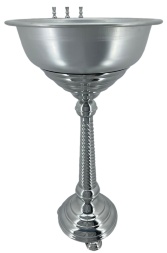 Cristelniță pentru botez, Ø45 (înălțime 90 cm, vas din oțel inoxidabil) 15 l