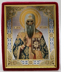 Icoană Sfântului Ierarh Alexie Byakont 15х12