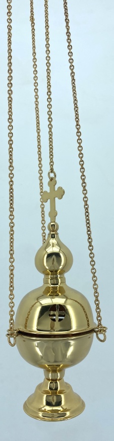 Cădelniță mică, aurită, fără clopoței