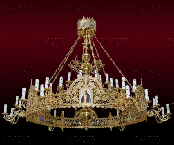 Candelabru cu coroană, 1 nivel 24 lumânări (No. 51)