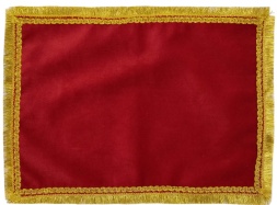 Pelerină din gabardină, fără broderie, cu franjuri simple