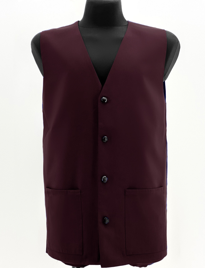 Vestă cu broderie, țesătură gabardin