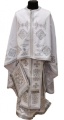 Veșmânt preoțesc croială grecească, brodat pe gabardin, broderie „Cerc” cu galon aplicat