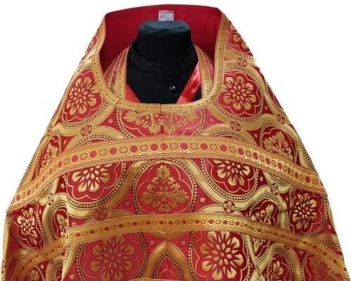 Vesminte preoțești din brocart "Crucea Pascală" cu galon aplicat