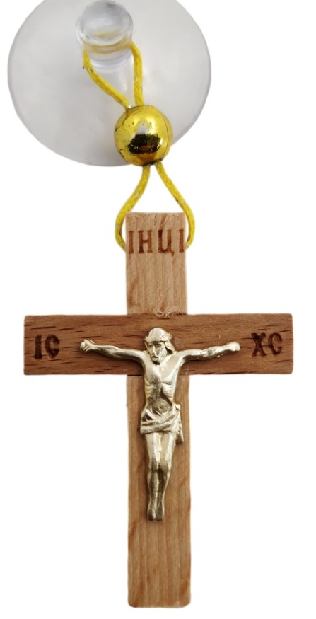 Cruce din lemn pentru mașină, dimensiune 5x3,5cm