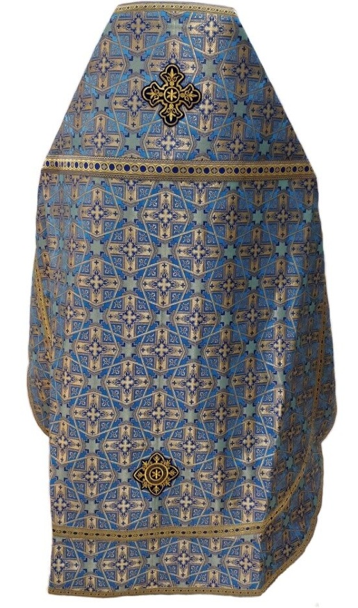 Veșmânt preoțesc din brocart „Crucea Betleemului” cu galon aplicat
