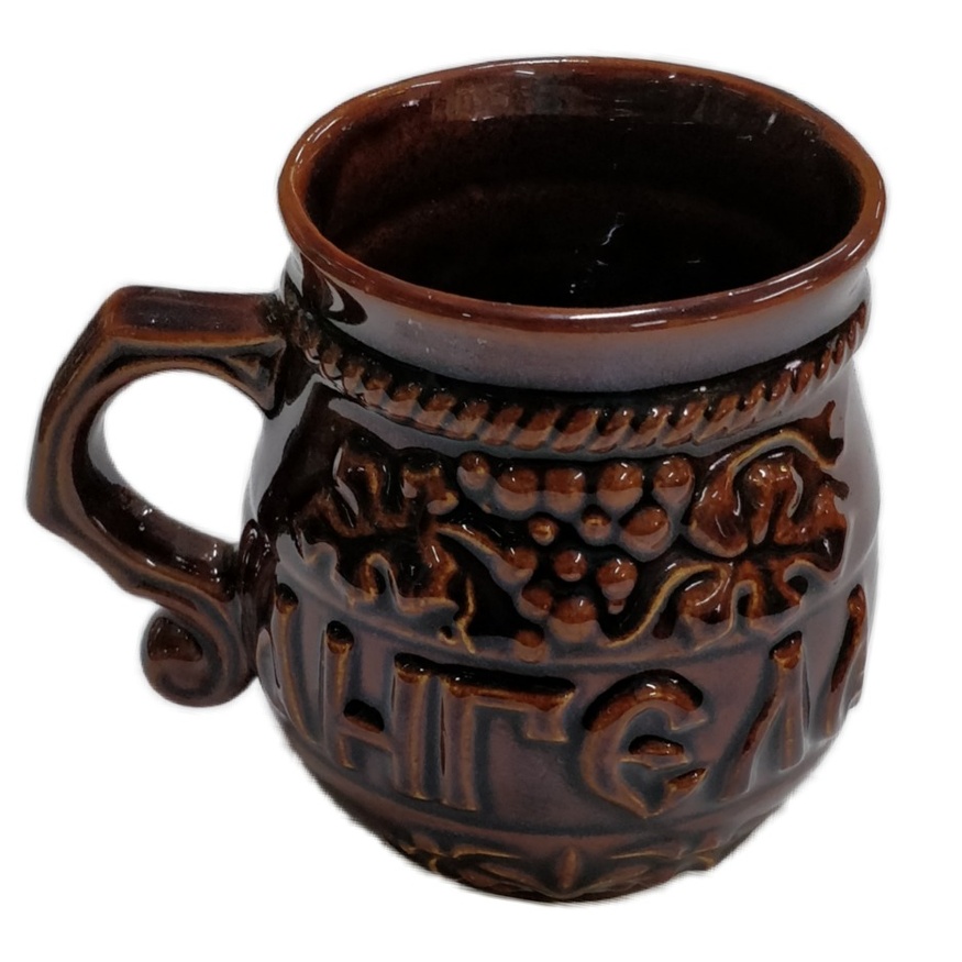 Ceașcă „Îngerul la masă” (maro deschis)