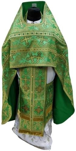 Vesminte preoțești din brocart „Cruce ajurată” cu galon aplicat