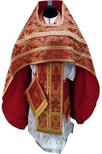 Vesminte preoțești din brocart „Cruce ajurată” cu galon aplicat