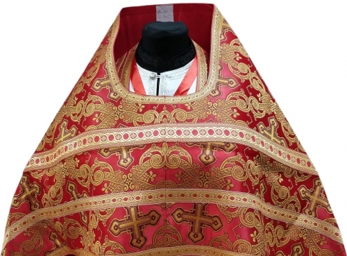 Vesminte preoțești din brocart „Cruce ajurată” cu galon aplicat