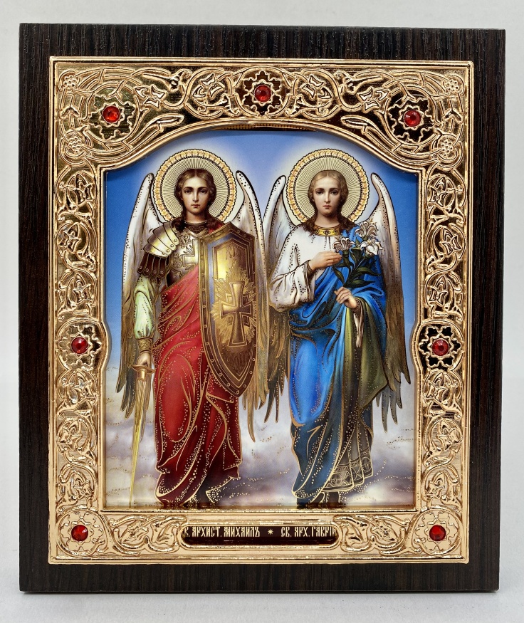 Icoană Sfântul Arhanghel Mihail Sfântul Arhanghel Gavriil 15x18