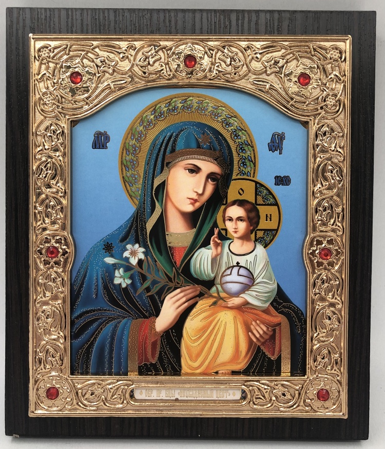 Icoana Maicii Domnului „Floarea Neveștejită” 15x18