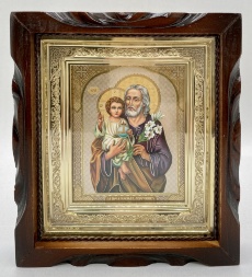 Icoană Sfântului Dreptului Iosif Logodnicul 19x17