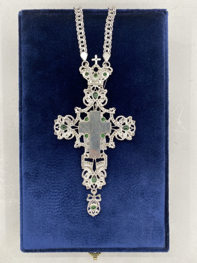 Cruce pectorală 16x8cm, argint