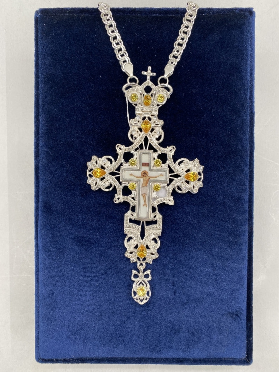 Cruce pectorală 16x8cm, argint