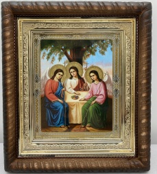 Icoană Sfânta Treime a Vechiului Testament 22,5х25,5cm