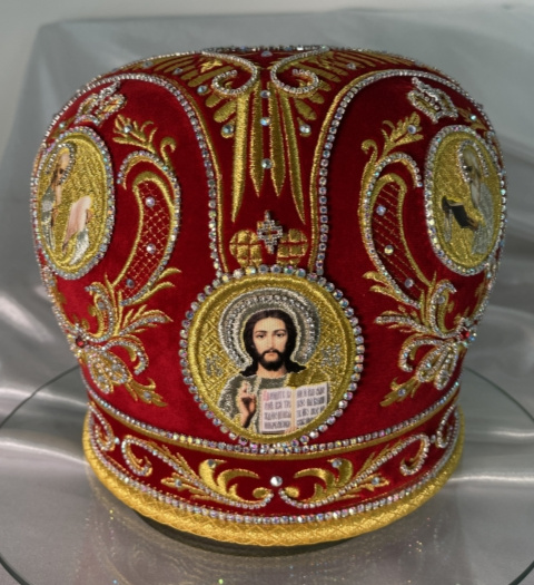 Mitra „Coroană cu Evangheliști”