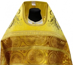 Veșmânt preoțesc combinat din brocart „Crucea de la Kiev”, cu epitrahil brodat, Broderie „Broderie nouă”