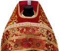 Veșmânt preoțesc combinat din brocart „Crucea de Kiev”, cu epitrahil brodat, broderie „Trandafir”