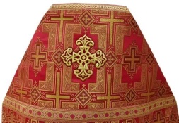 Vesminte preoțești din brocart „Crucea Pokrovski” cu galon aplicat