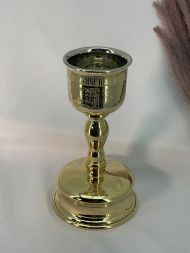 Potir – cupă 0,5l aurire, gravură laser, înălțime 27cm