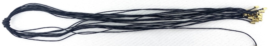 Șnur pentru crucifix, pentru adulți, 70cm, cu închidere prin înșurubare, negru