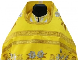 Vesminte preoțești brodate pe gabardină, broderie „Crin” cu galon aplicat