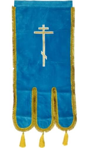 Prapori brodate (pereche) broderie nouă, icoană brodată, cruce fără broderie