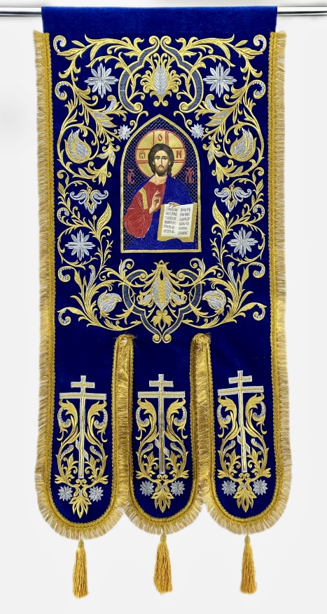 Prapori brodate (pereche) broderie nouă, icoană brodată, cruce fără broderie