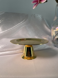 Disc liturgic pentru 0,25 litri, Ø15cm, înălțime 8cm, placat cu aur