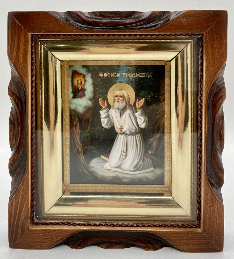 Icoană Sfântul Cuvios Serafim din Sarov 19х17