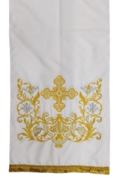 Acoperământ "Crucea floare" pentru analoghion, cu franjuri ieftine