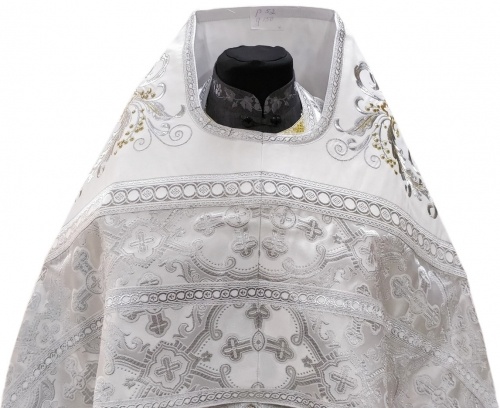 Vesminte preoțești combinate din brocart „Crucea de Kiev”, cu guler brodat, model „Broderie nouă”