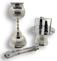 Potir-cupă cu accesorii (argint, struguri) 0.5 l