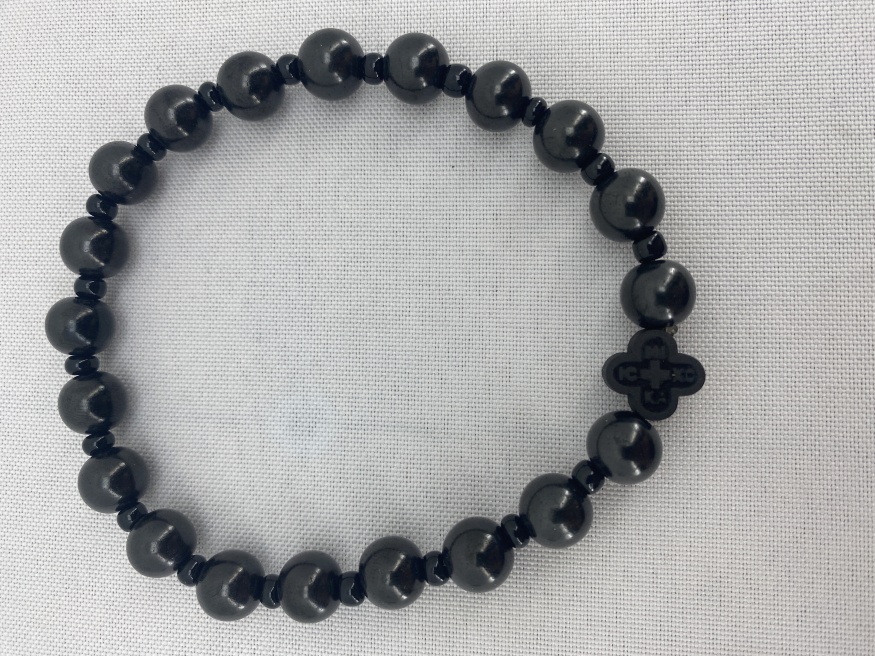 Brățară metanier din agat cu 20 de mărgele