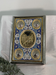 Evanghelie de altar (în limba slavonă bisericească) 42,5×30×6 cm