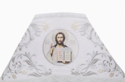 Vesminte preoțești brodate pe gabardină, broderie "Trandafir" cu galon aplicat