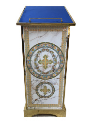 Analoi lateral, economic, cu cruce imprimată, 46x46cm, (Înălțime 118-95cm)