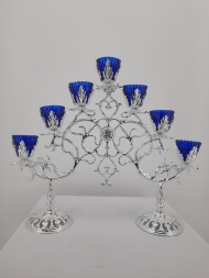 Candelabru cu șapte brațe pentru altar No. 9 - 2, 67×55 cm (email, aluminiu)